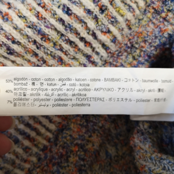 Zara Ribbed Knit Polo Sweater – Size M - Picture 9 of 9